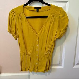 J.CREW yellow blouse